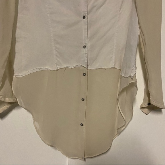 Helmet Lang Lawn cotton Silk button down Size Small - Picture 7 of 10